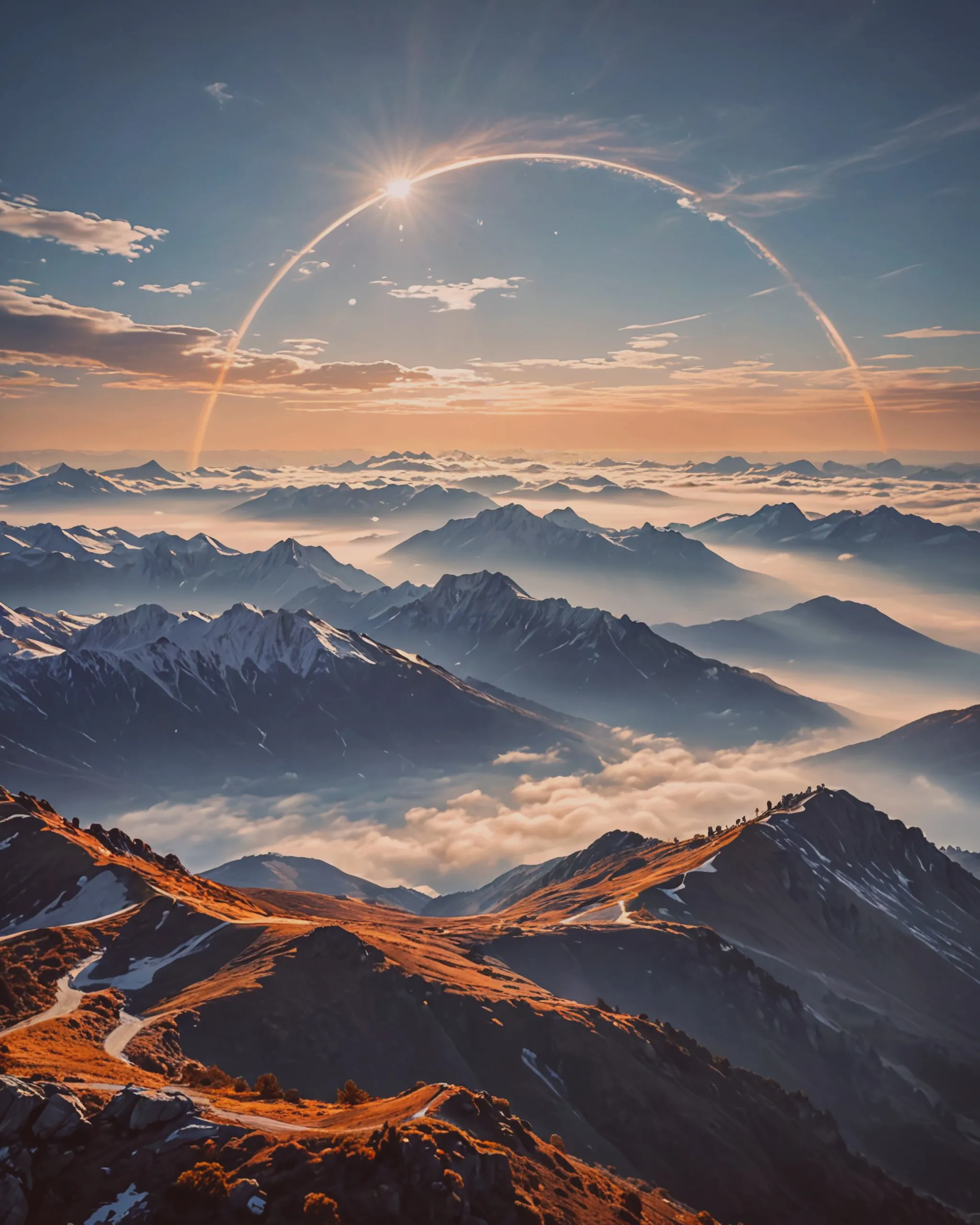 Arc of Dawn Over the Eternal Range